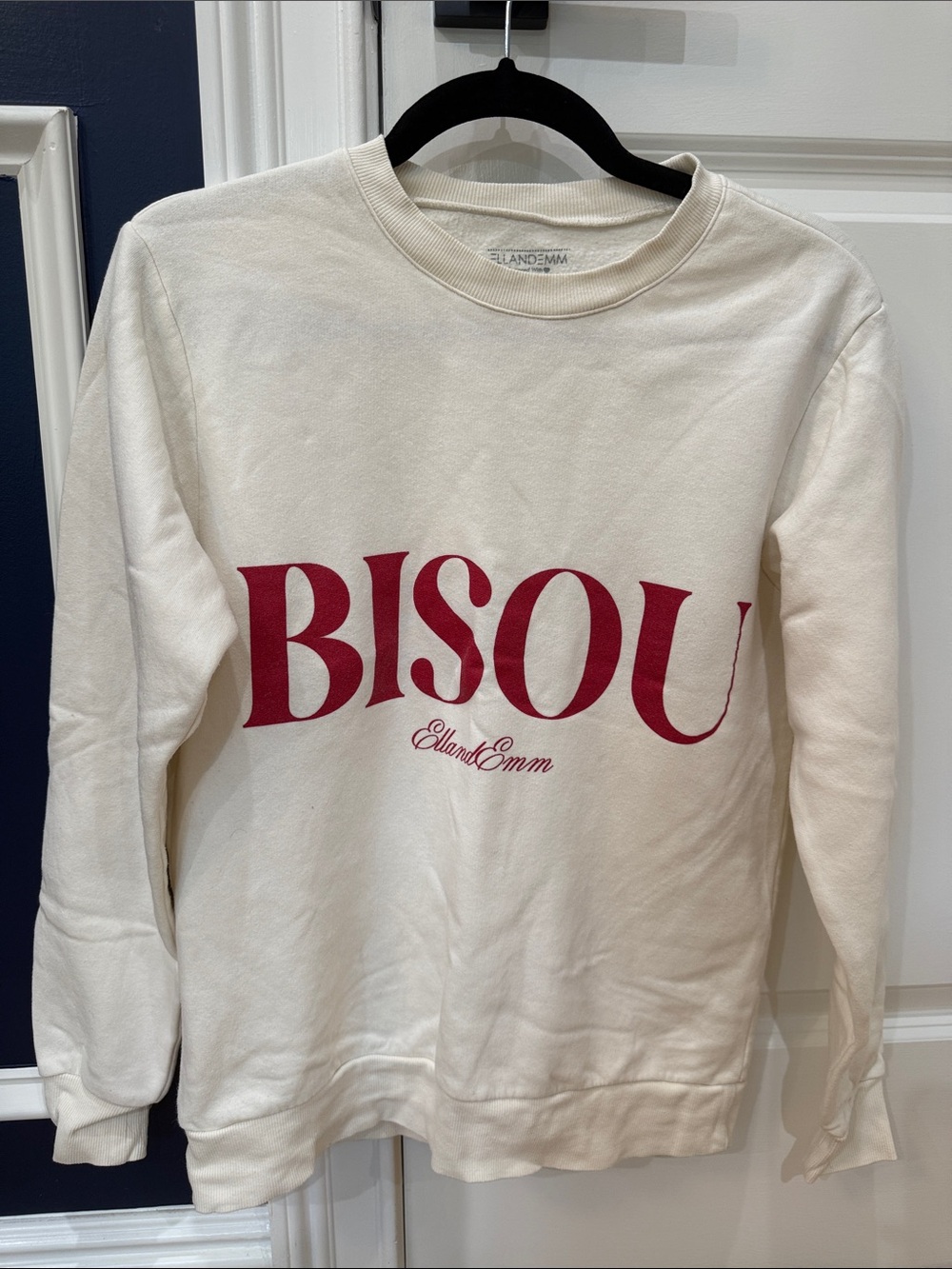 EllandEmm Cream 'BISOU' Sweatshirt
